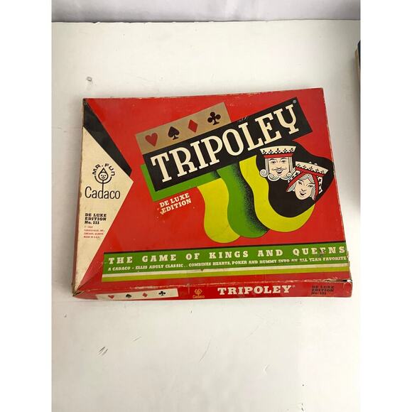 Lot of 6 VTG Board Games Monopoly Trivial Pursuit Risk Tripoley Stratego Anti - Picture 4 of 16